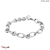 Bracelet Pierre Lannier Roxane acier argenté sans nickel BJ09A1101