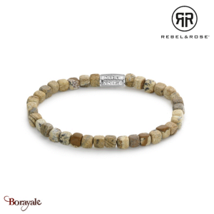 Bracelet Rebel & Rose Lancez les dés - Woodstock - 4mm L, Homme RR-40077-S-L