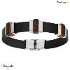 Bracelet THABORA Homme cuir et bois Cuir de bovin