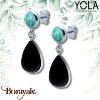 Boucles d'oreilles Yola Nature Goutte Acier poli IH-548