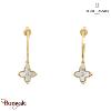 Boucles d'oreilles RUBYA Pierre Lannier BJ23A2211 acier poli de couleur or