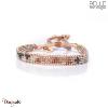 Bracelet Belle mais pas que, Mexican Pink, Perles de miyuki dorées à l'or fin