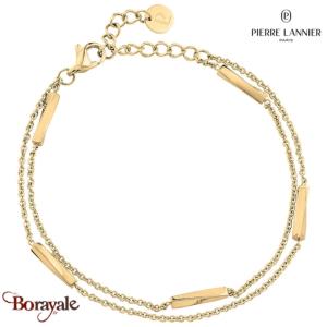 Bracelet ENTASIS Pierre Lannier BJ20A9201 acier poli de couleur or