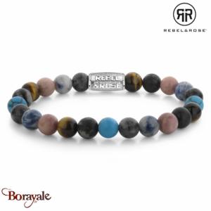 Bracelet Rebel & Rose Ocean coral - 8mm M, Homme RR-80117-S-M