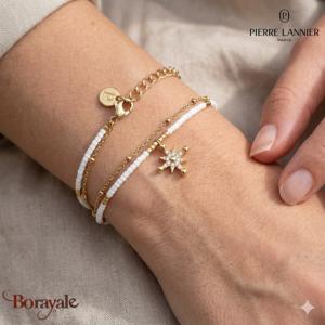 Bracelet ANTHAREA Pierre Lannier BJ25A8211 acier poli de couleur or