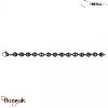 Bracelet homme Phebus grain de café noir vieilli 35-0984
