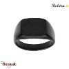 Chevalière Thabora homme plateau noir T66 - réf. T160432N-66