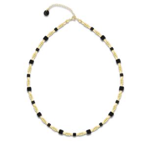 Collier Spark Rose cristal autrichien sur argent doré G0383N