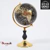 Grand Globe Terrestre Philéas 40 cm Noir et Or - Home Edelweiss JD835