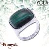 Bague Malachite, Collection: Coussin YOLA Taille 58