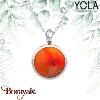 Collier Yola Nature Cornaline Acier poli IH-401