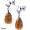 Boucles d'oreilles Yola Nature Goutte Acier poli IH-559