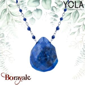 Collier Géode de lapis lazuli Collection Nature et élégance YOLA NATURE