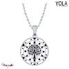 Collier Yola Nature Nacre Acier poli IP-490