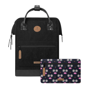 Sac à dos medium Cabaïa Adventurer Brighton en Velours recyclé