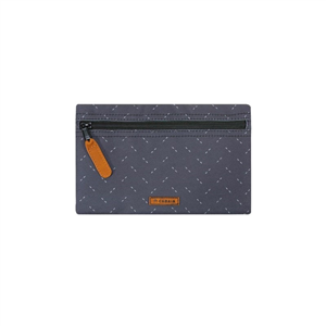 Grande pochette Cabaia BagPockets 25 cm Neukolln - Bleu pois blancs