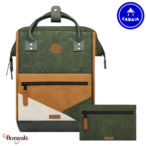 Sac à dos medium Cabaïa Adventurer Doha en Velours recyclé