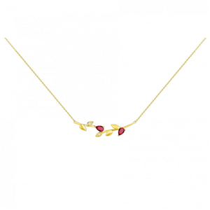 Collier, Gemstar Brand Femme, collection plaqué Or