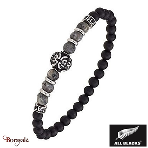 Bracelet ALL BLACKS Acier et onyx 3389556821787 AB-682178