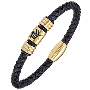Bracelet cordon tressé All Blacks AB-682302