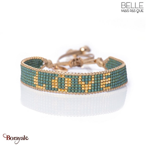 Bracelet -Belle mais pas que- collection Golden Pistachio B-1888-PISTA
