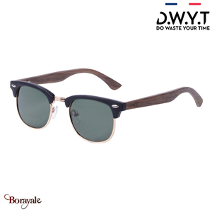 Lunette de soleil Bois de noyer, Collection: Rock DWYT Noir mat