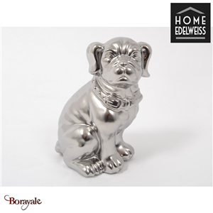 Chien Assis Home Edelweiss collection : Victor 17 cm