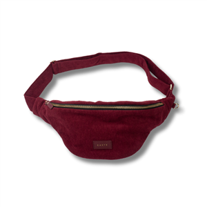 Sacoche banane CASYX, Velours  Bordeaux