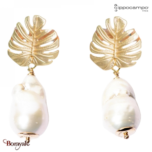 Boucles d'oreilles Ippocampo femme, collection : Oro Perla