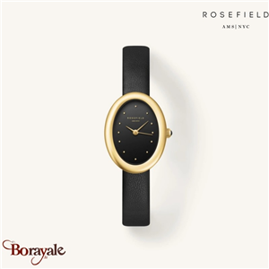 Montre Rosefield Oval Or Noir Femme OVBGLG-OV18