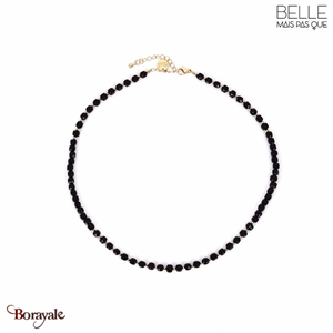 Collier Belle mais pas que, Collection: Stella Spinelle noire et hématite STELL-