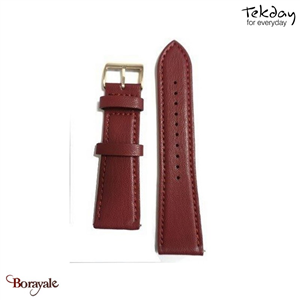 Bracelet TEKDAY Interchangeable Pomme bordeaux, boucle rose doré