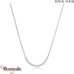 Modern Minimalism, Collier Argent plaqué rhodium  ANIA-HAIE N002-04H
