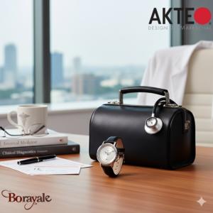 Montre AKTEO Profession Médecin 38 mm argent ronde PSa11