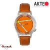Montre AKTEO Sport Tennis terre battue  38 mm argent ronde SIn26