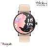 Montre TEKDAY Ronde connectée New 2025 unisexe boîtier argent, silicone rose 656