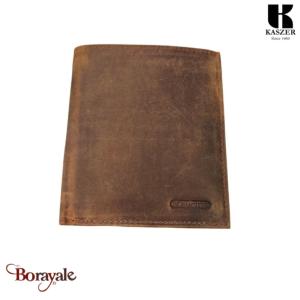 Porte cartes et billets KASZER collection Oregon Marron naturel 512404-MC6