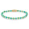 Bracelet Rebel & Rose Mix Turquoise Aventurine - 4mm - Plaqué or jaune 18 ct S,