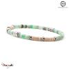 Chrysocolle fossile: Bracelet Heishi PPJ Taille XL