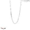 Collier TI Sento Collection : Milano Argent plaqué platine 34024SI/48