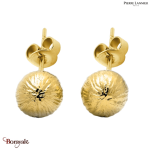 Boucles d'oreilles Pierre Lannier Nova acier doré sans nickel BJ08A2201