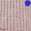 Bonnet + 3 pompons Suissesse rose pâle avec polaire Cabaïa 50% acrylique 50% woo