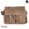 Besace Gibecière KASZER collection Nevada Marron naturel clair touché velours 20