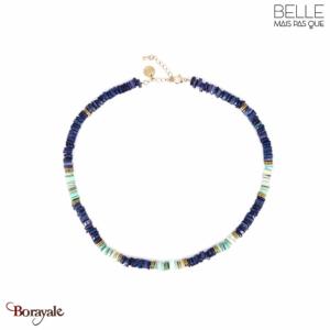 Collier Belle mais pas que, Collection: Alison Bleu Heishi nacre et hématite ALI