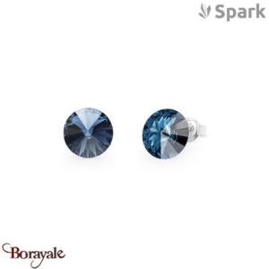 Boucles d'oreilles Spark Sweet Candy 8mm cristal autrichien sur argent A129B