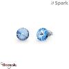 Boucles d'oreilles Spark Sweet Candy 8mm cristal autrichien sur argent A129LSA