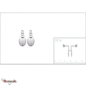 Boucles d'oreilles argent 925° rhodié Borayale Collection : Les essentielles