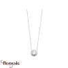 Collier argent 925° rhodié Borayale Collection : Pierre de lune