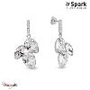 Boucles d'oreilles SPARK Silver Jewelry : Arcadia - Blanc cristal