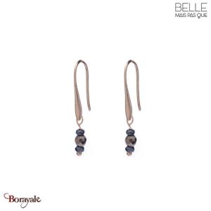 Boucles d'oreilles Belle mais pas que, Eva, Pyrite et Hématite